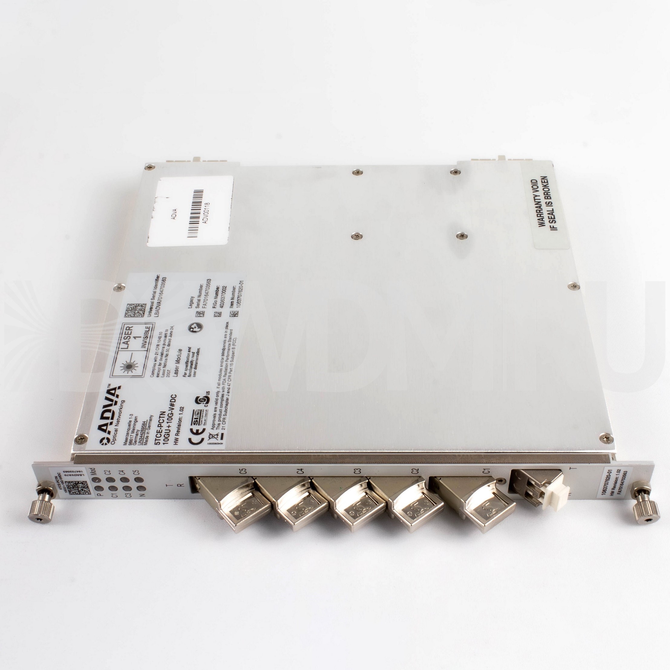 5TCE-PCTN-10GU+10G-V#DC 5-port 10G TDM Card ADVA Optical pn1063707620-01