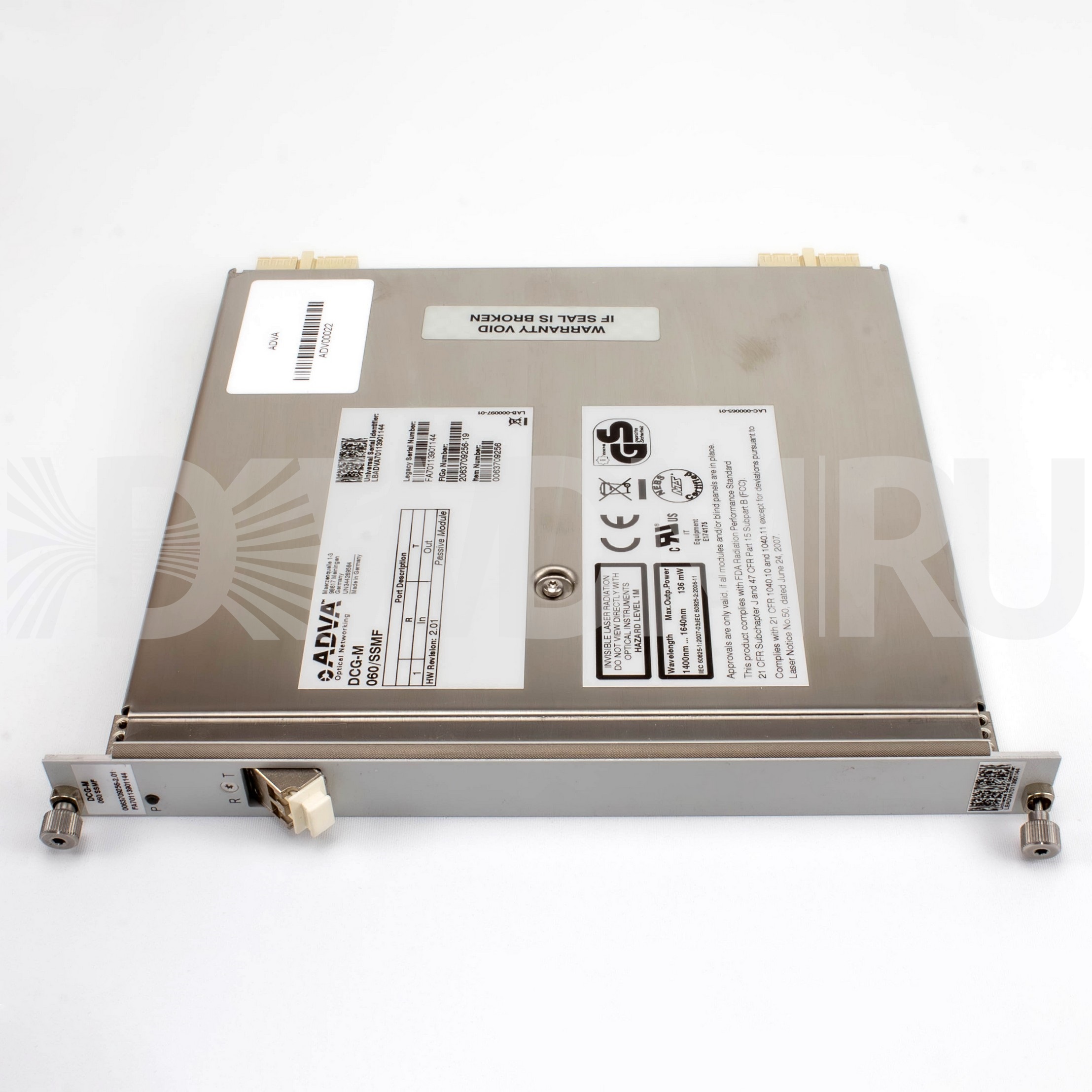 F7/DCG-M/060/SSMF dipersion compensating 60km Standard Single Mode Fiber for 100GHz ADVA Optical pn0063709256